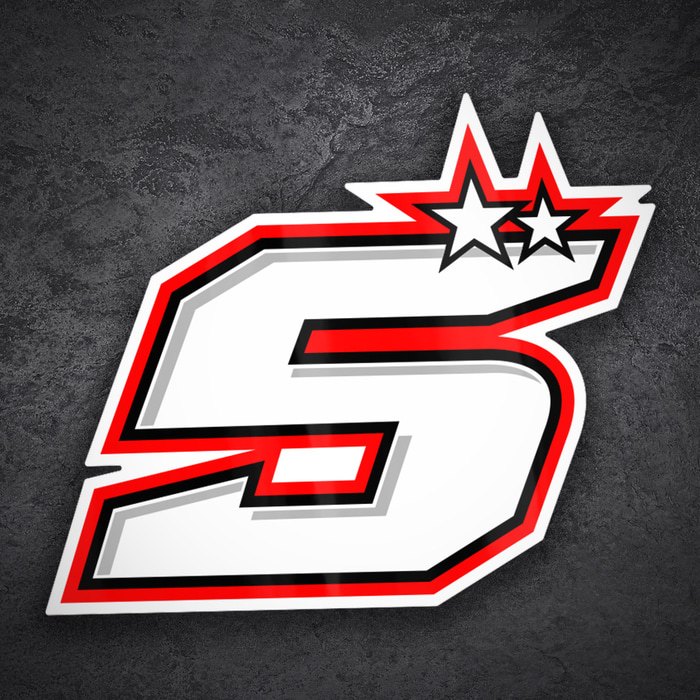 Autocollants: Num&eacute;ro 5 Johann Zarco