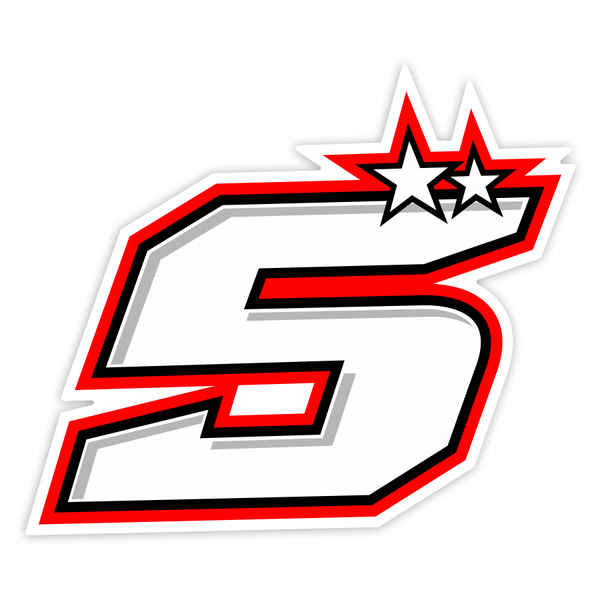 Autocollants: Num&eacute;ro 5 Johann Zarco