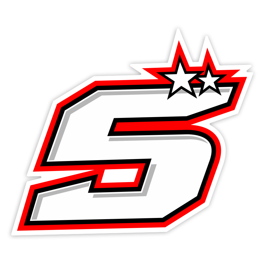 Autocollants: Num&eacute;ro 5 Johann Zarco