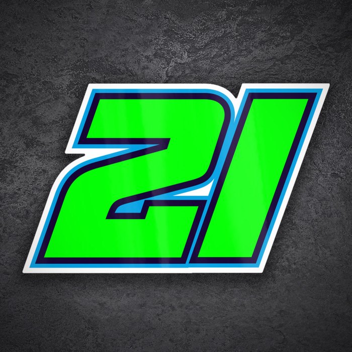 Autocollants: Franco Morbidelli Numéro 21 MotoGP