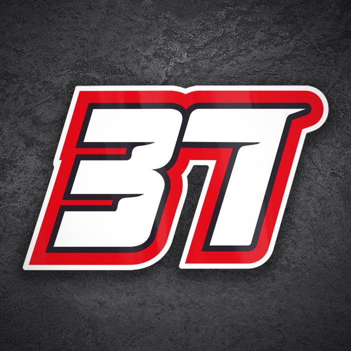 Autocollants: Num&eacute;ro 37 de Pedro Acosta