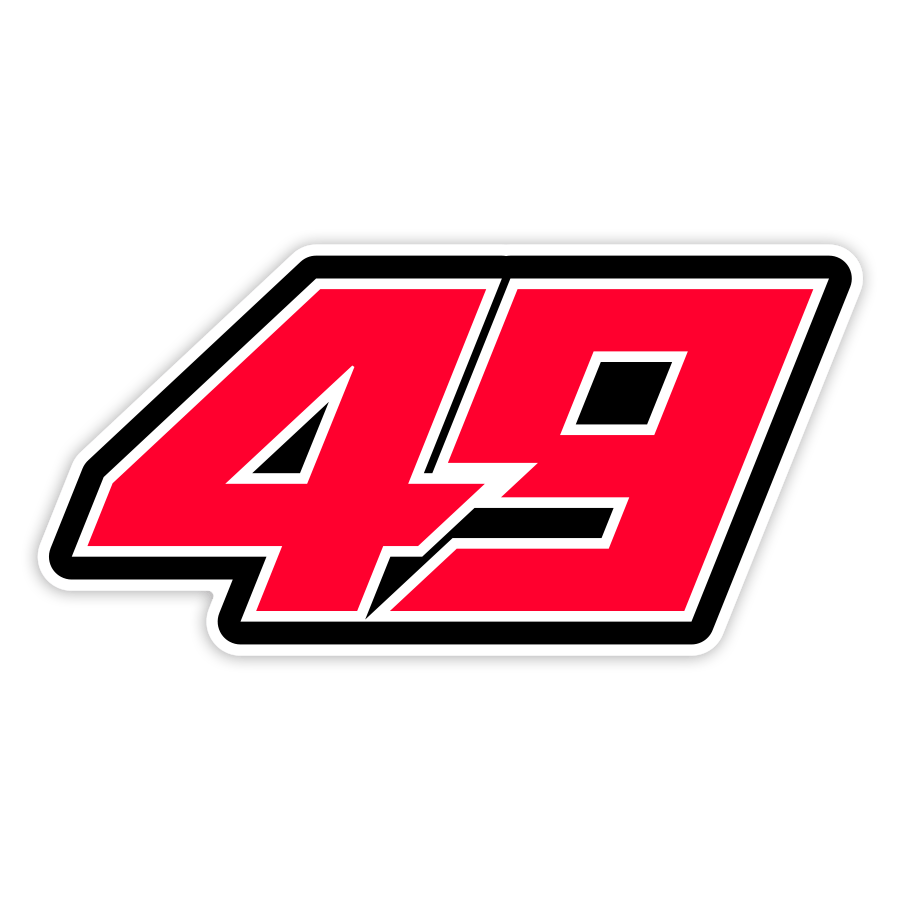 Autocollants: Num&eacute;ro 49 avec Style G&eacute;om&eacute;trique