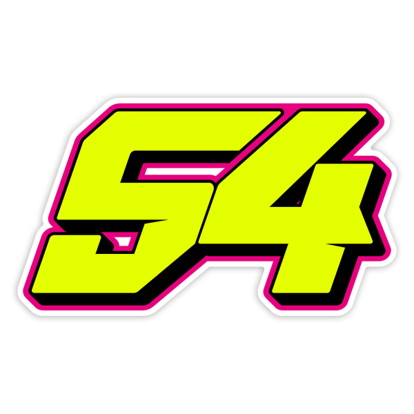 Autocollants: Numéro 54 MotoGP Fermín Aldeguer