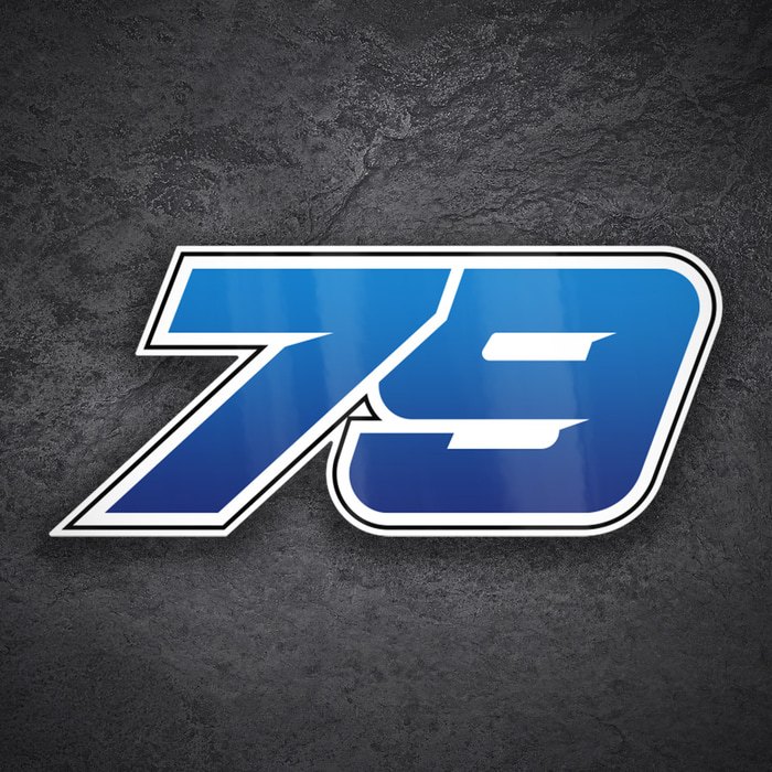 Autocollants: Numéro 79 MotoGP Ai Ogura