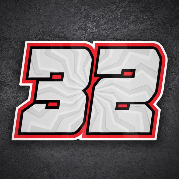 Autocollants: Numéro 32 MotoGP Lorenzo Savadori