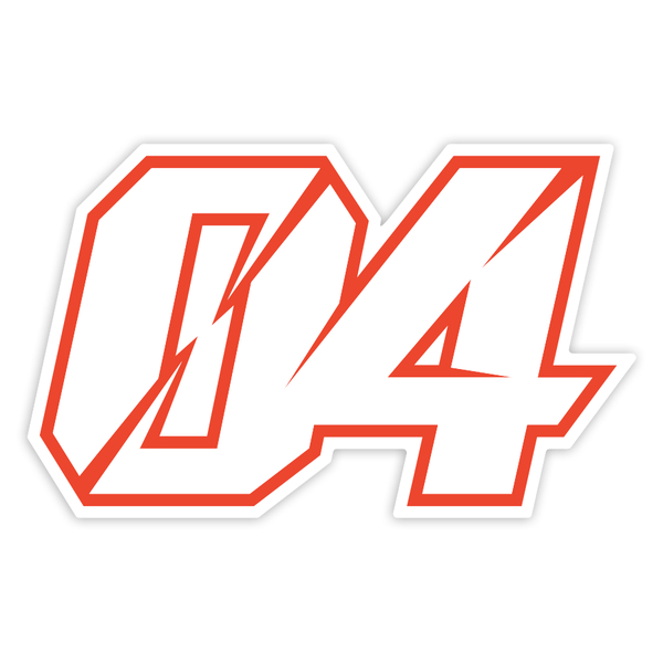 Autocollants: Numéro 04 MotoGP Andrea Dovizioso