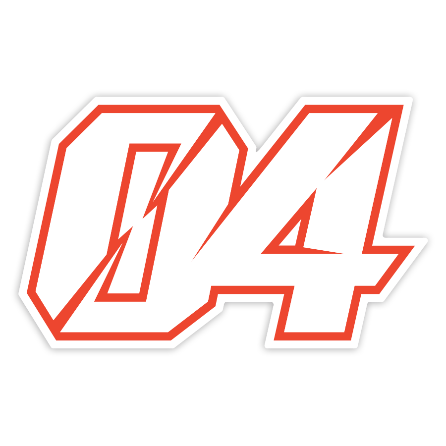 Autocollants: Numéro 04 MotoGP Andrea Dovizioso