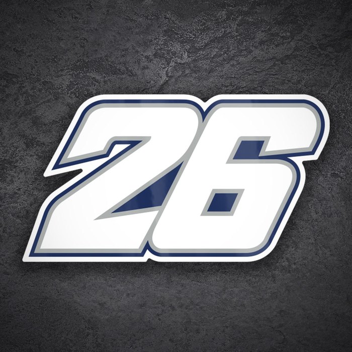 Autocollants: Numéro 26 MotoGP Dani Pedrosa