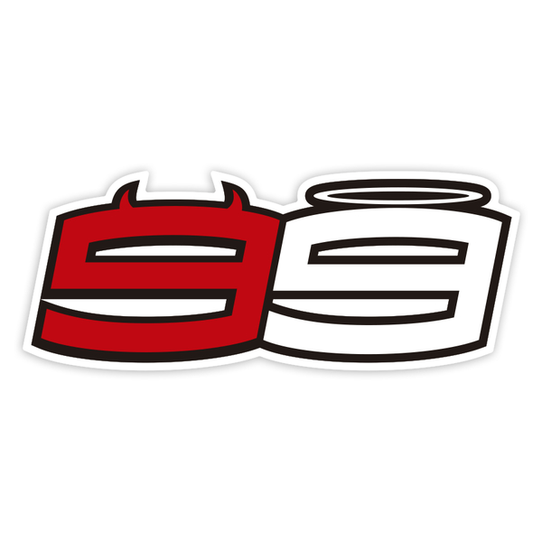 Autocollants: Numéro 99 MotoGP Jorge Lorenzo