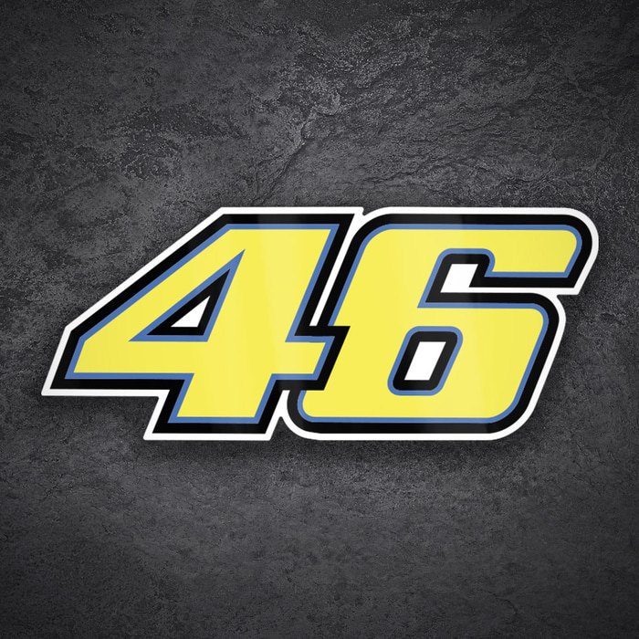 Autocollants: Numéro 46 MotoGP Valentino Rossi
