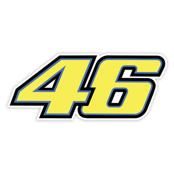 Autocollants: Numéro 46 MotoGP Valentino Rossi
