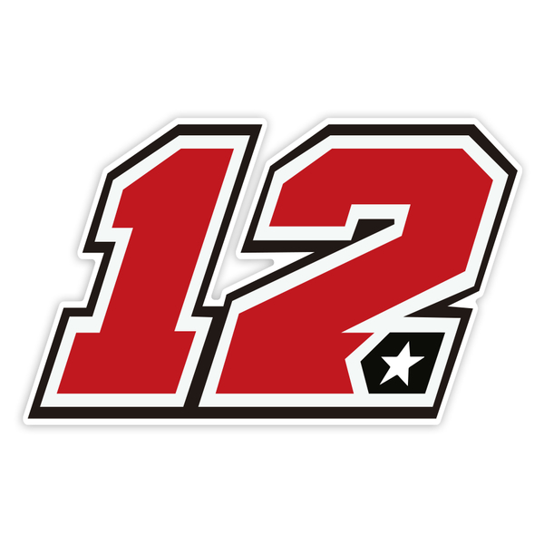 Autocollants: Numéro 12 MotoGP Maverick Viñales