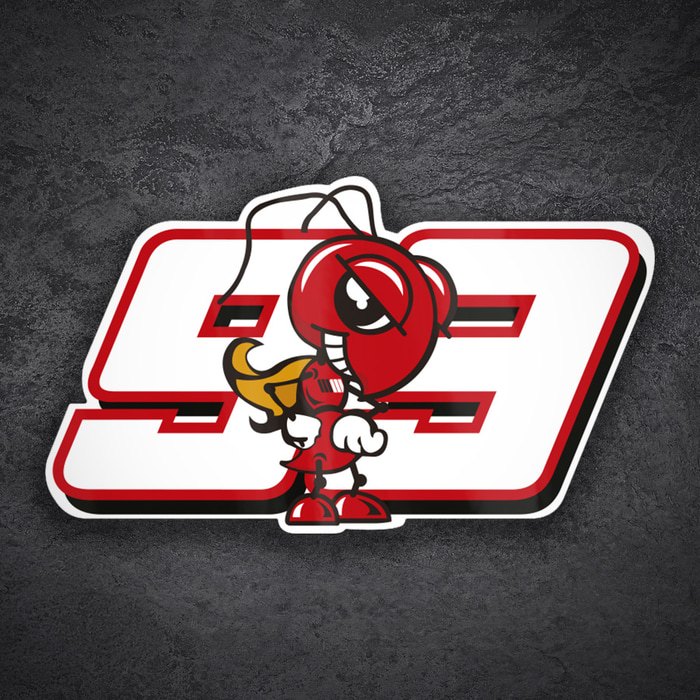 Autocollants: Fourmi 93 avec Num&eacute;ro de Pilote MotoGP Marc M&aacute;rque