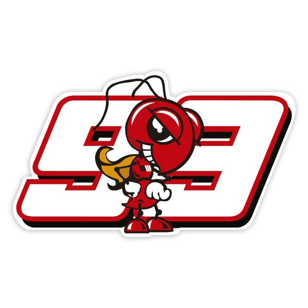 Autocollants: Fourmi 93 MotoGP Marc Márquez