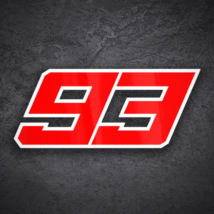 Autocollants: Numéro 93 MotoGP Marc Márquez