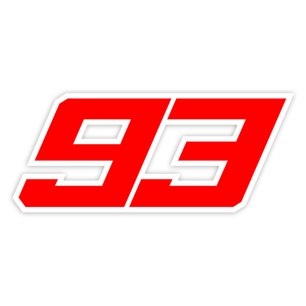Autocollants: Numéro 93 MotoGP Marc Márquez