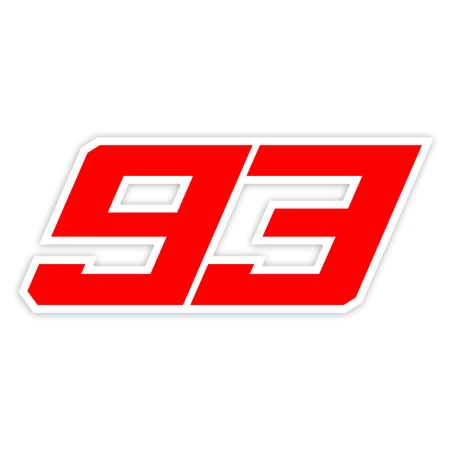 Autocollants: Numéro 93 MotoGP Marc Márquez