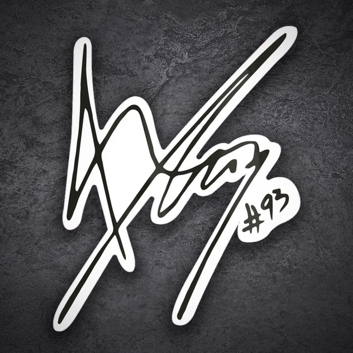 Autocollants: Signature MotoGP Marc Márquez 93