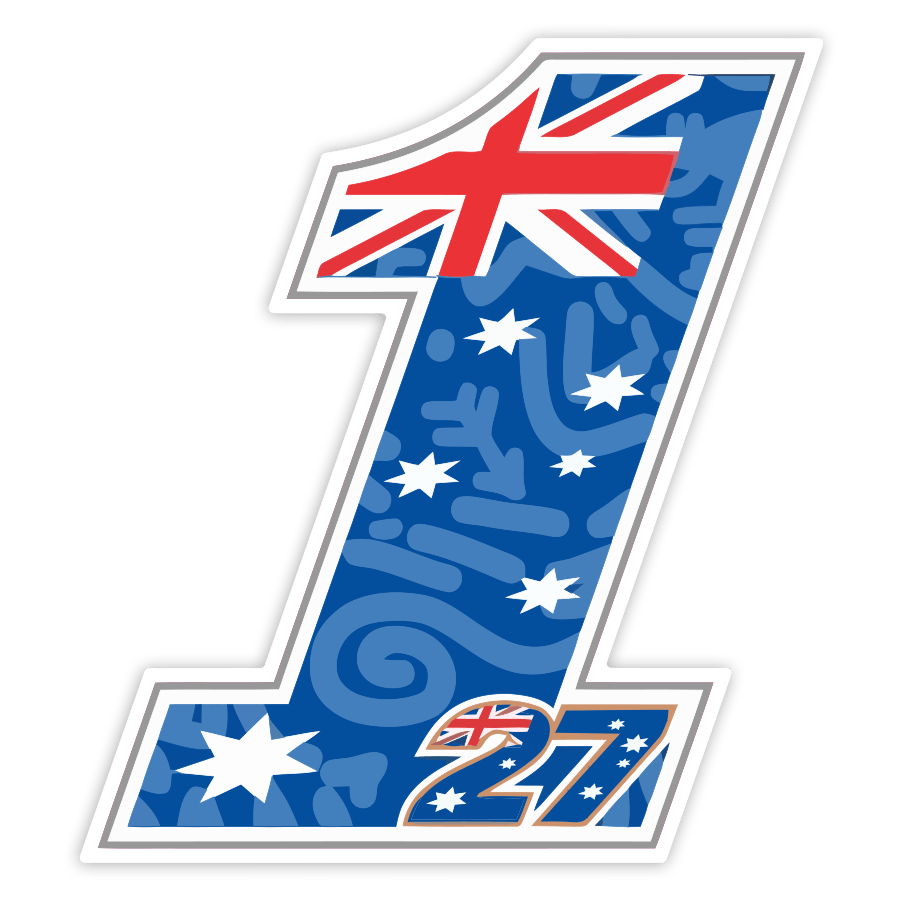 Autocollants: Numéro 1 MotoGP Casey Stoner