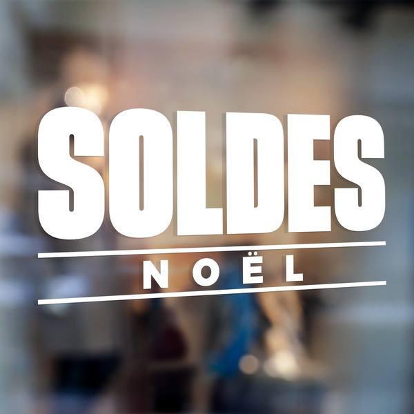 Sticker mural Soldes de Noël  WebStickersMuraux.com