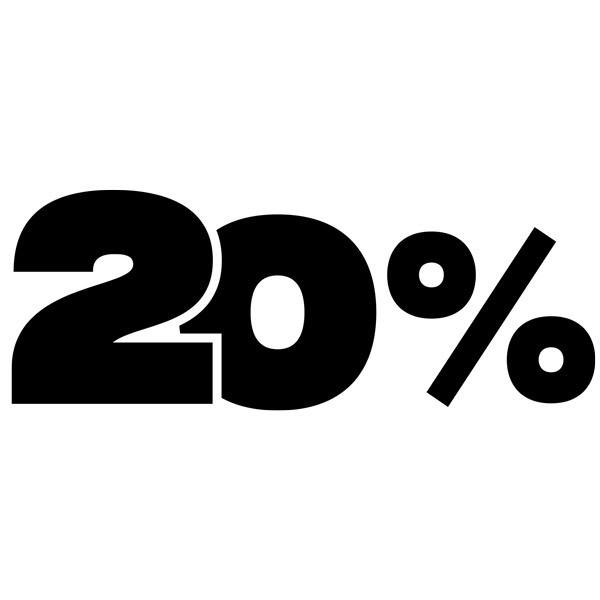 Stickers muraux: 20%