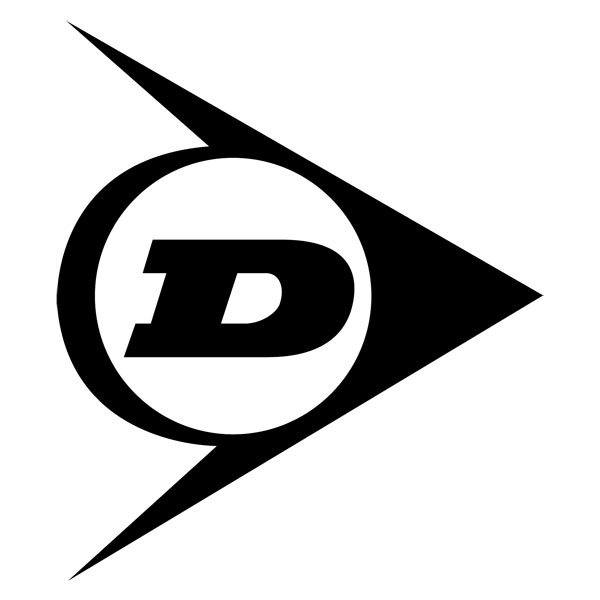 Autocollants: Logo Dunlop en C&iacute;rculo avec Triangle