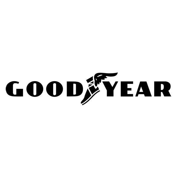 Autocollants: Logo Classique Good Year avec Aile