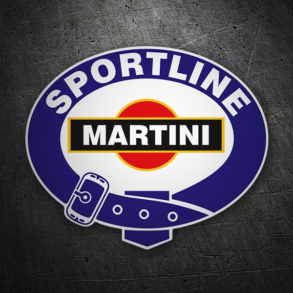 Autocollants: Martini Sportline Vintage avec Boucle de Ceinture