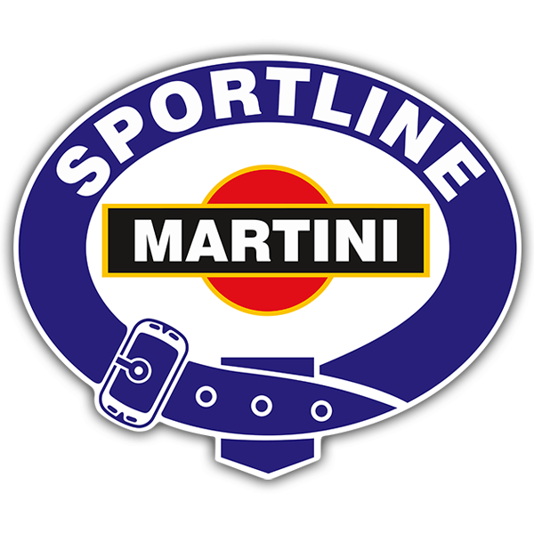 Autocollants: Martini Sportline Vintage avec Boucle de Ceinture