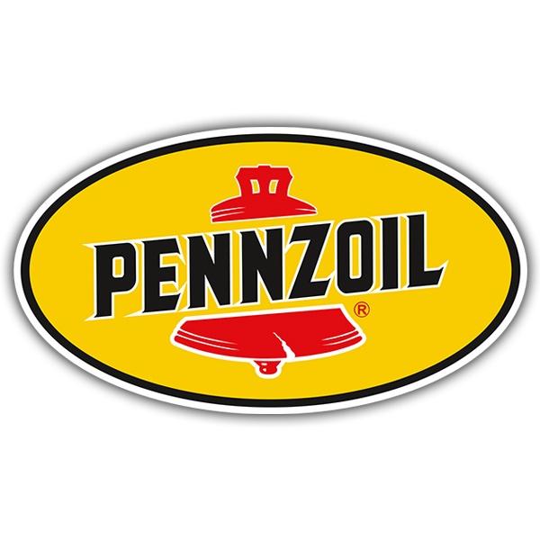 Autocollants: Pennzoil avec Logo Ovale