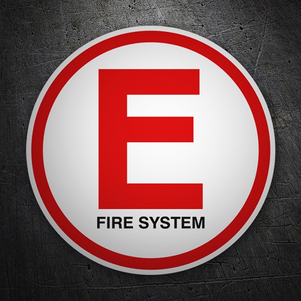 Autocollants: E Fire System