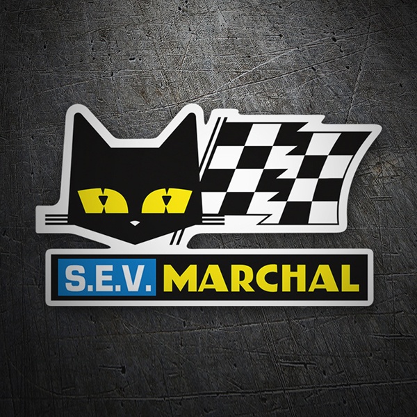 Autocollants: S.E.V. Marchal en Silhouette de Gato