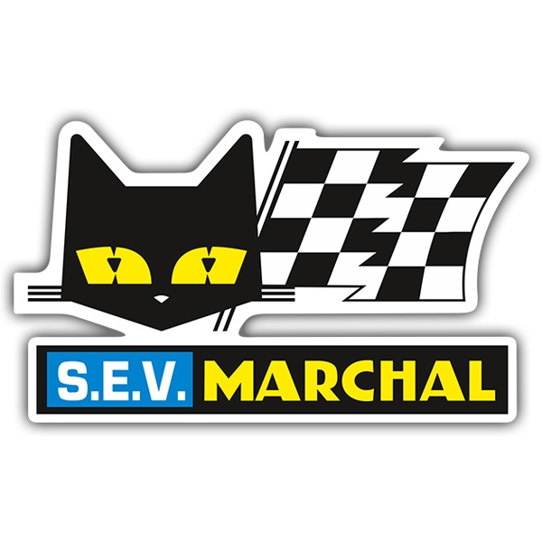 Autocollants: S.E.V. Marchal en Silhouette de Gato