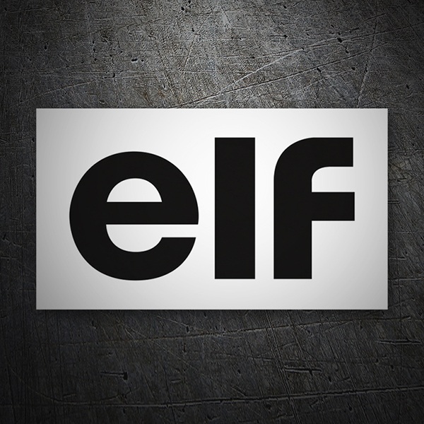 Autocollants: Elf en Typographie Moderne