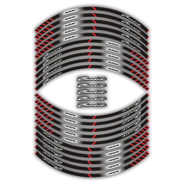 Autocollants: Kit liseret jante Suzuki Bandit