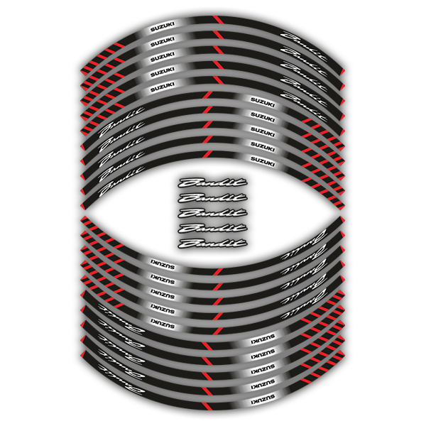 Autocollants: Kit liseret jante Suzuki Bandit