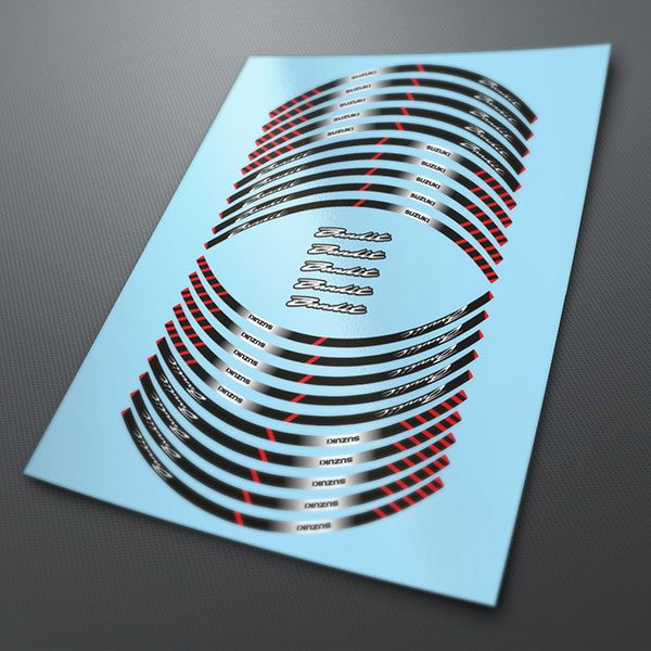 Autocollants: Kit liseret jante Suzuki Bandit