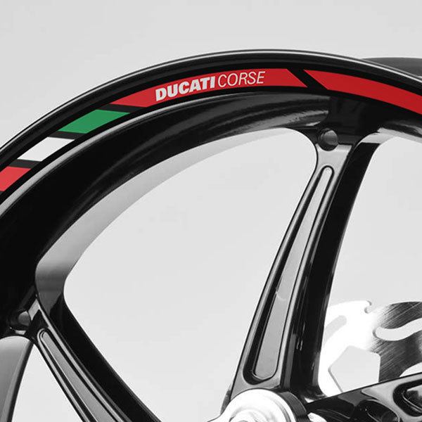 Autocollants: Kit autocollant liseret jante Ducati Multistrada