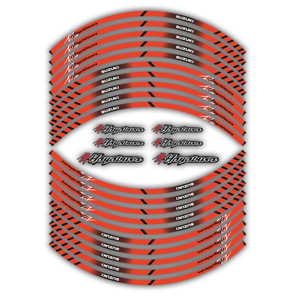 Autocollants: Kit Bandes llantes Suzuki Hayabusa