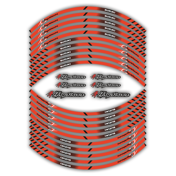 Autocollants: Kit Bandes llantes Suzuki Hayabusa