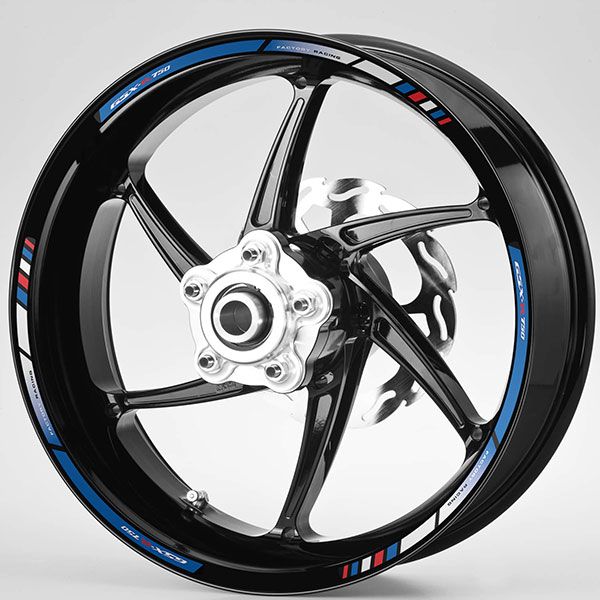 Autocollants: Kit Bandes jante Suzuki GSX R750 Factory