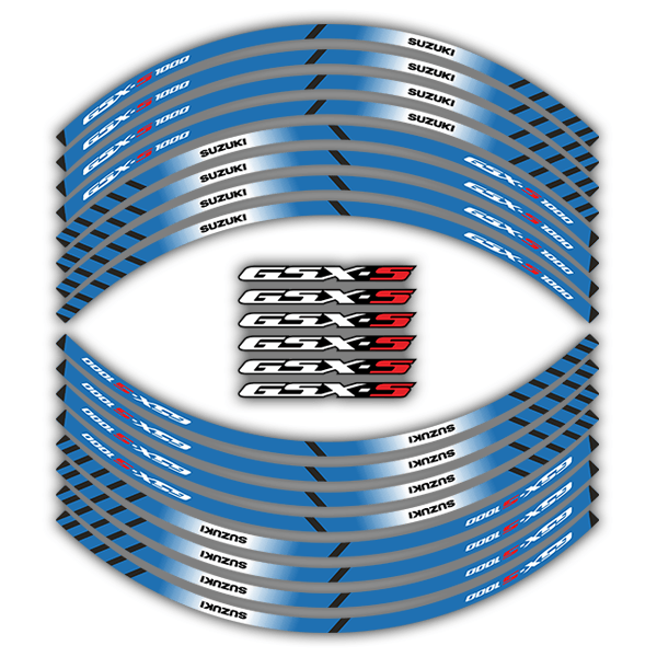 Autocollants: Bandes de jante Suzuki GSX-S