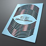 Autocollants: Bandes de jante moto Suzuki V-Strom 3