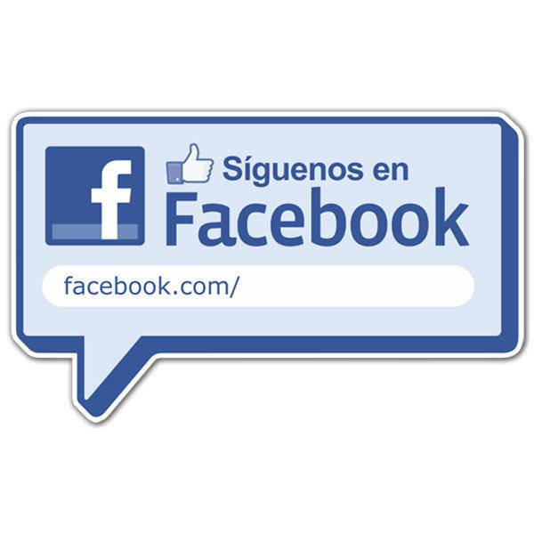 Stickers muraux: Síguenos en Facebook