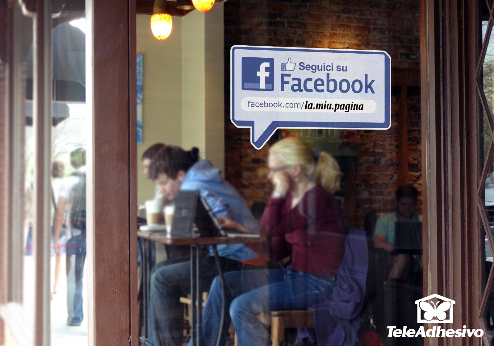 Stickers muraux: Seguici su Facebook