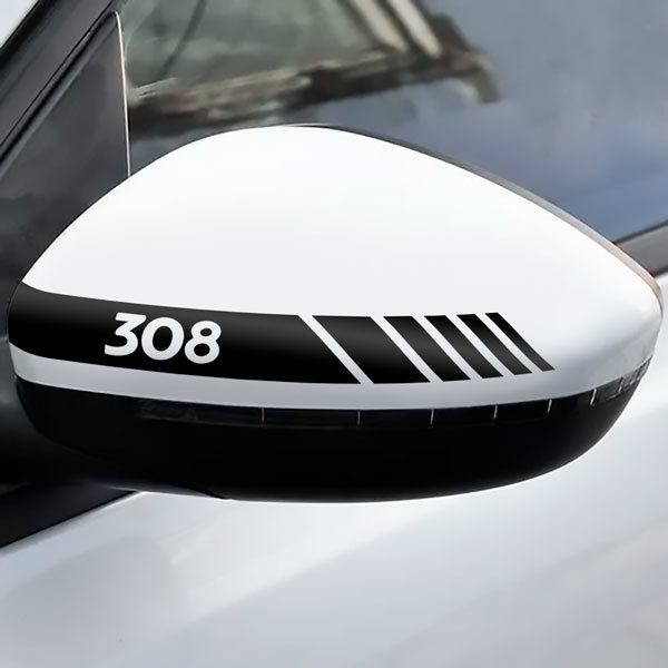 Autocollants: Miroir Peugeot Modèles