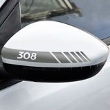 Autocollants: Miroir Peugeot Modèles 3