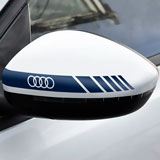 Autocollants: Autocollants Miroir Audi Logo 2