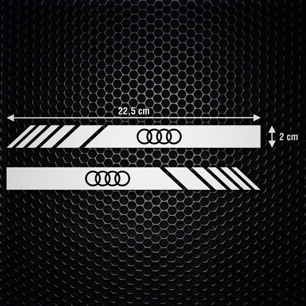 Autocollants: Autocollants Miroir Audi Logo