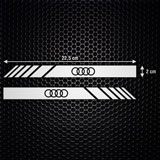 Autocollants: Autocollants Miroir Audi Logo 4